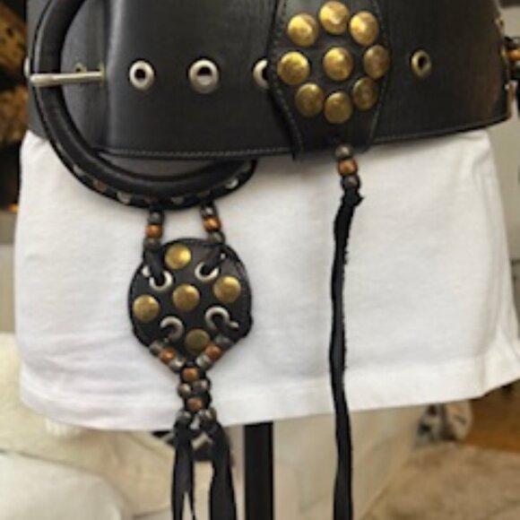 Vintage embellished wide belt - Picture 4 of 4